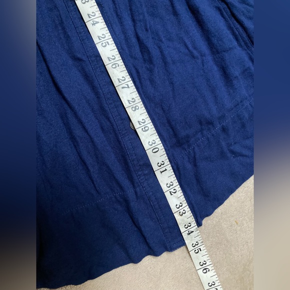 Anthropologie Dubois Blue Embroidered Tunic Shirt Dress - size US 0 - Picture 4 of 11